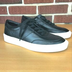 BP. Heath Vegan Leather Lace Up Sneakers in Black US Men's Sz. 8.5